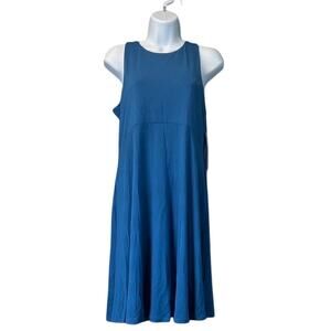 Athleta Womens M Blue Santorini Thera Dress Resort/Vacation/FairySummer Casual